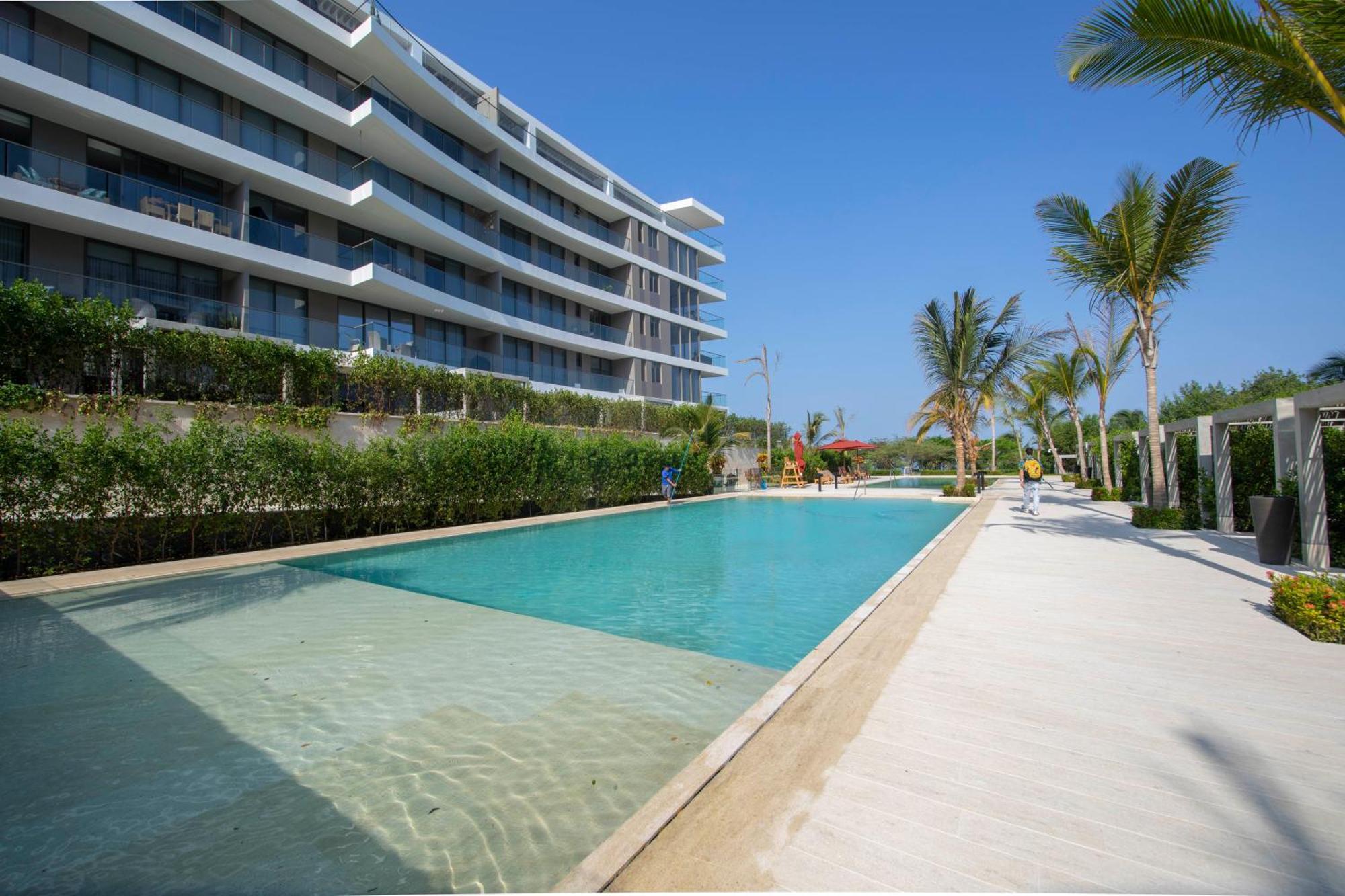 Exclusivo Resort Frente Al Mar, Playa Privada, Piscinas Cartagena Bagian luar foto